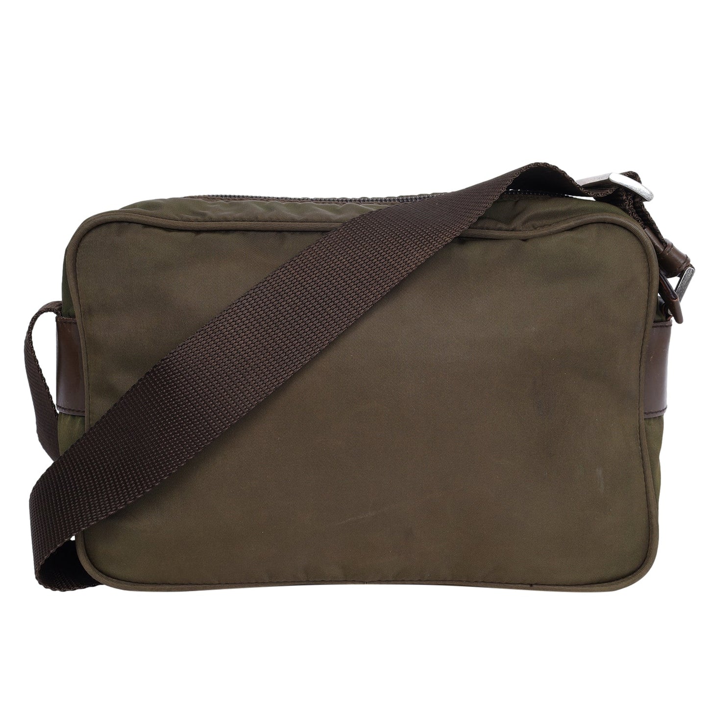 Re-Nylon Logo Crossbody Bag Brown ( )