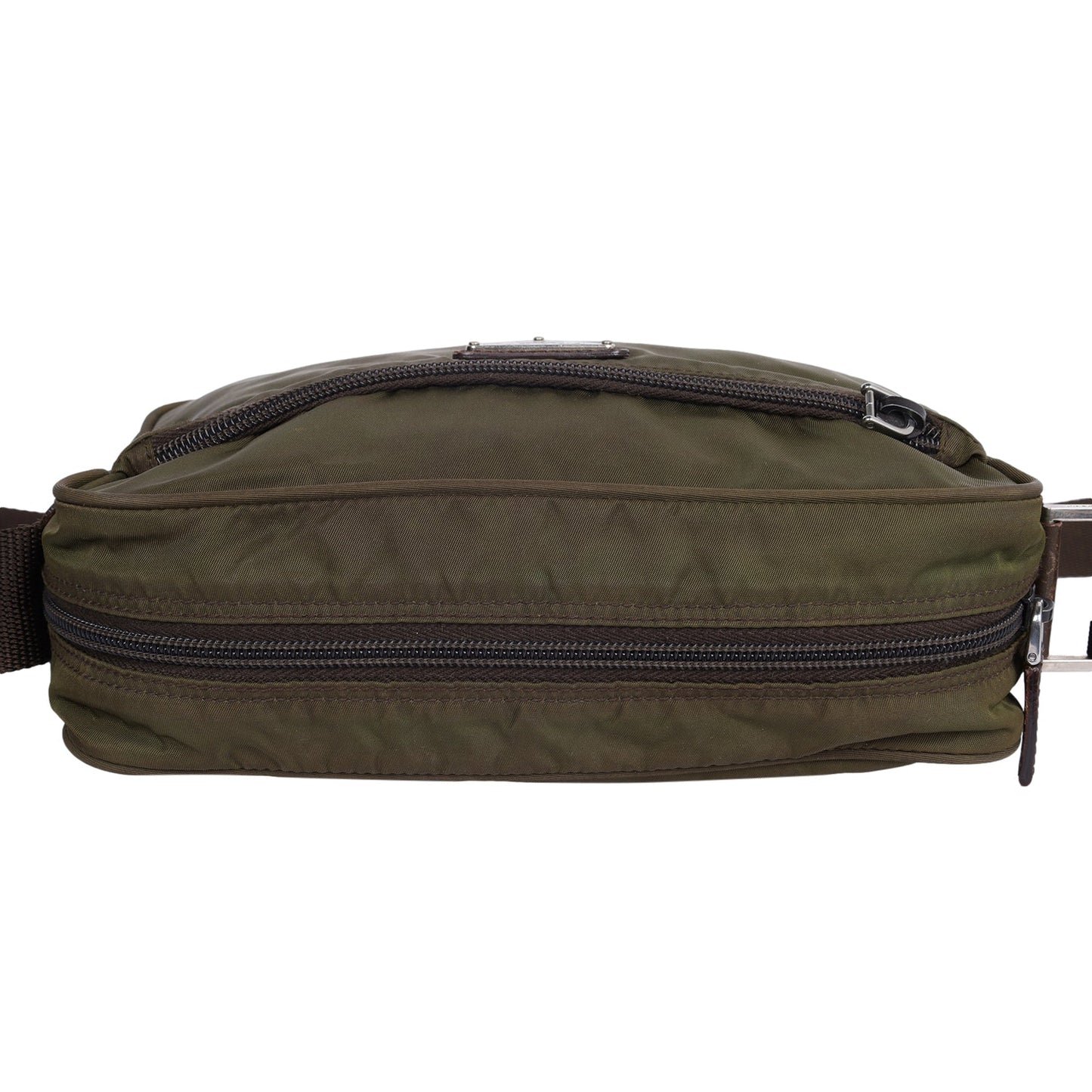 Re-Nylon Logo Crossbody Bag Brown ( )