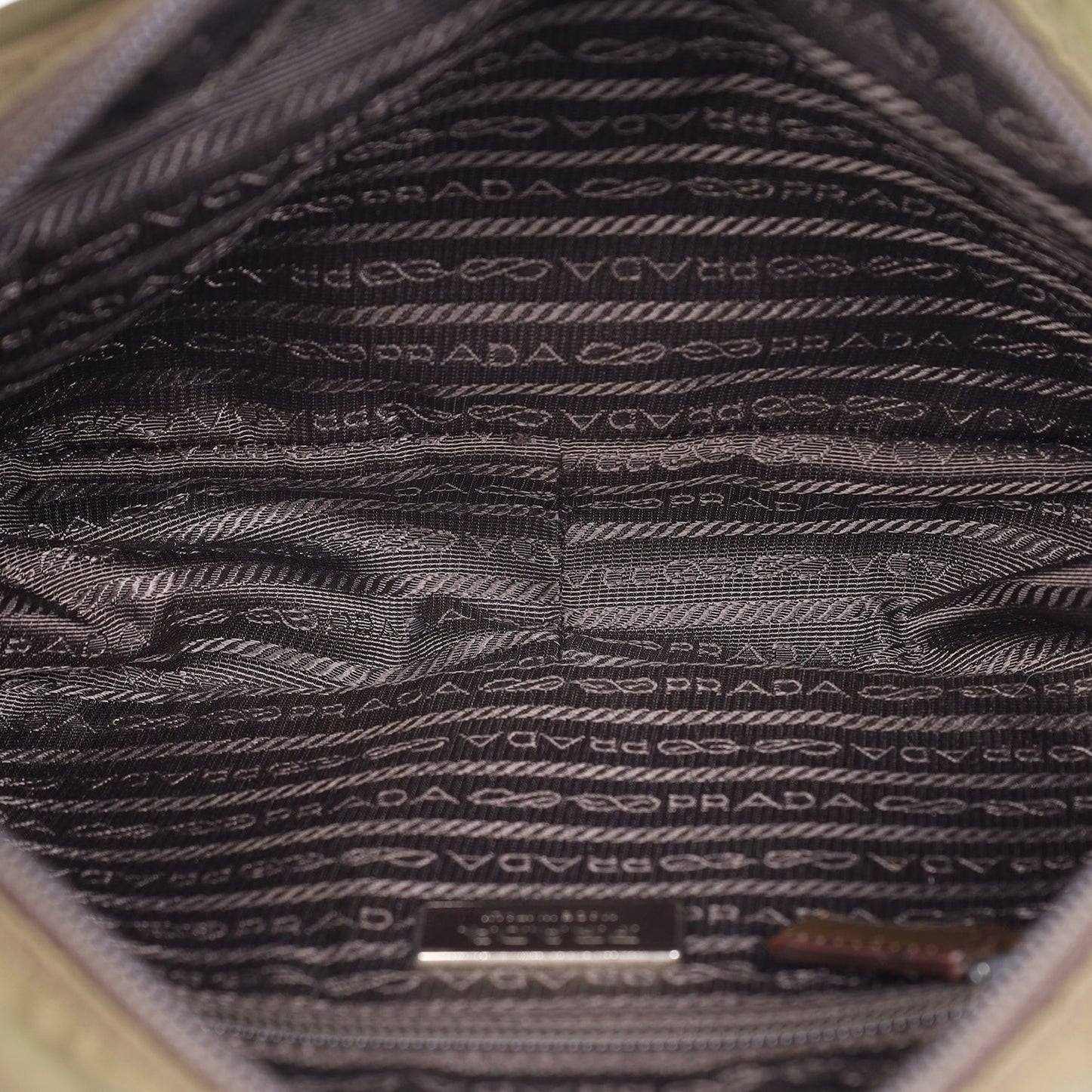 Re-Nylon Logo Crossbody Bag Brown ( )