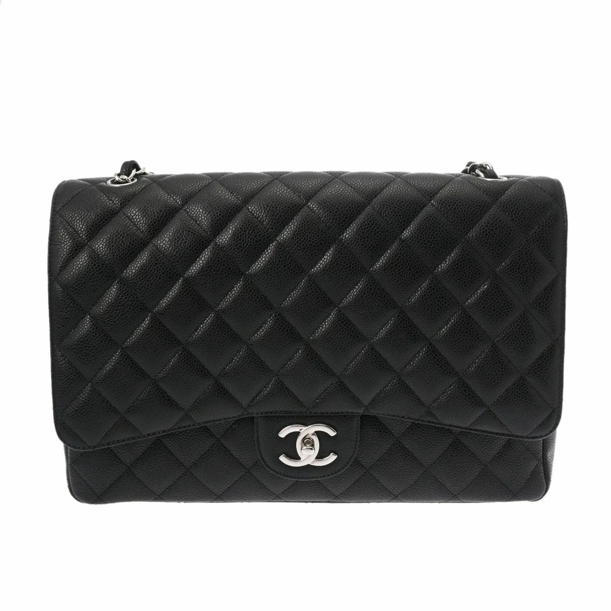 Chanel Classic Maxi Flap In Caviar With SHW