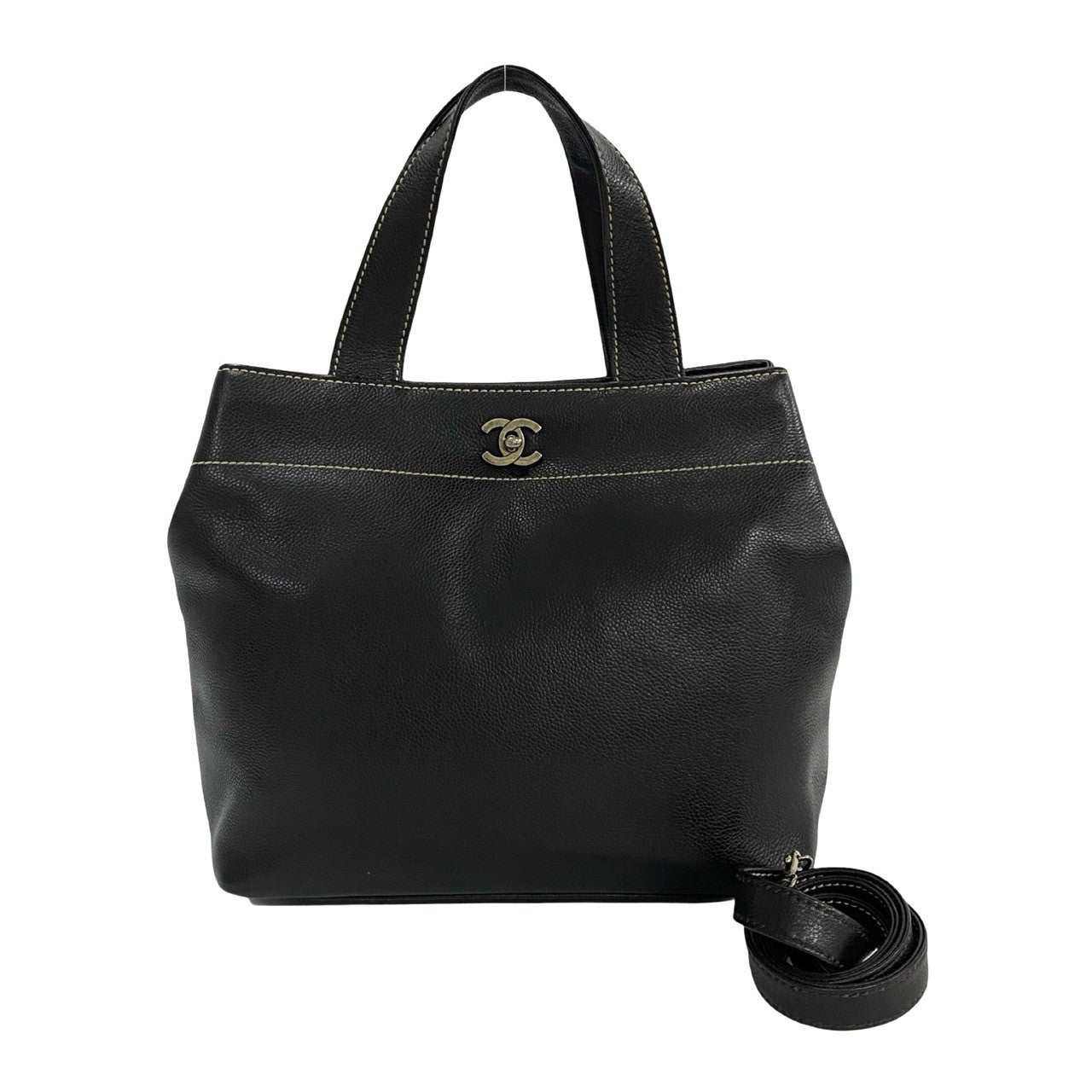 Chanel Coco Mark Caviar 2way Shoulder Bag