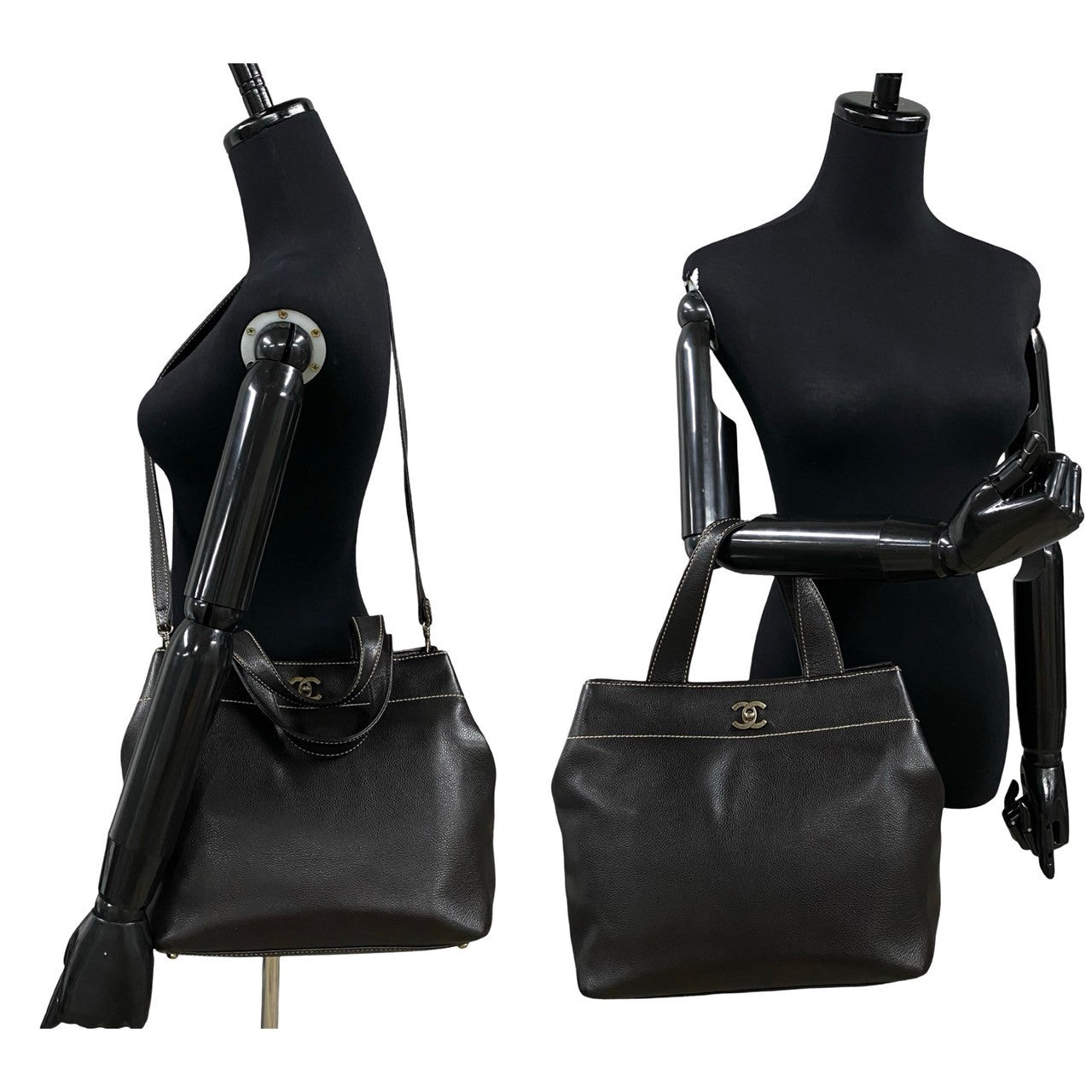 Chanel Coco Mark Caviar 2way Shoulder Bag