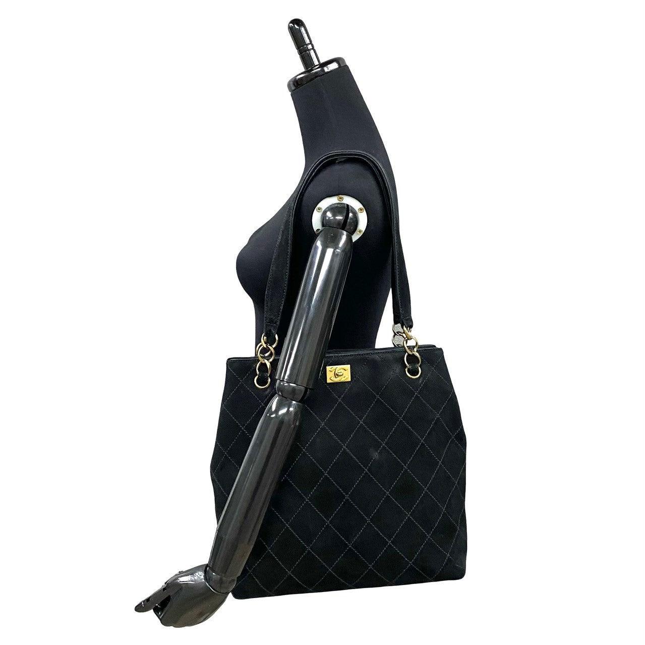 Chanel Coco Mark Nubuck Leather Tote Bag