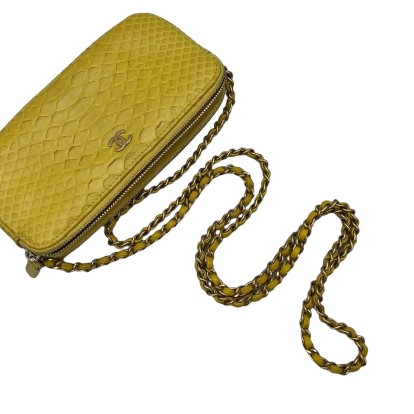 Wallet on Chain WOC Python Snake Skin Yellow GHW