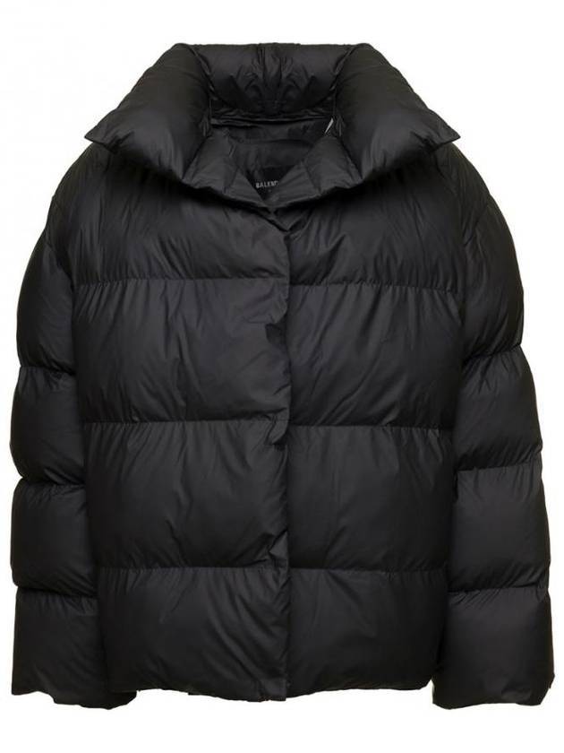 Luxury Balenciaga  Back Logo Wrap Padding Black