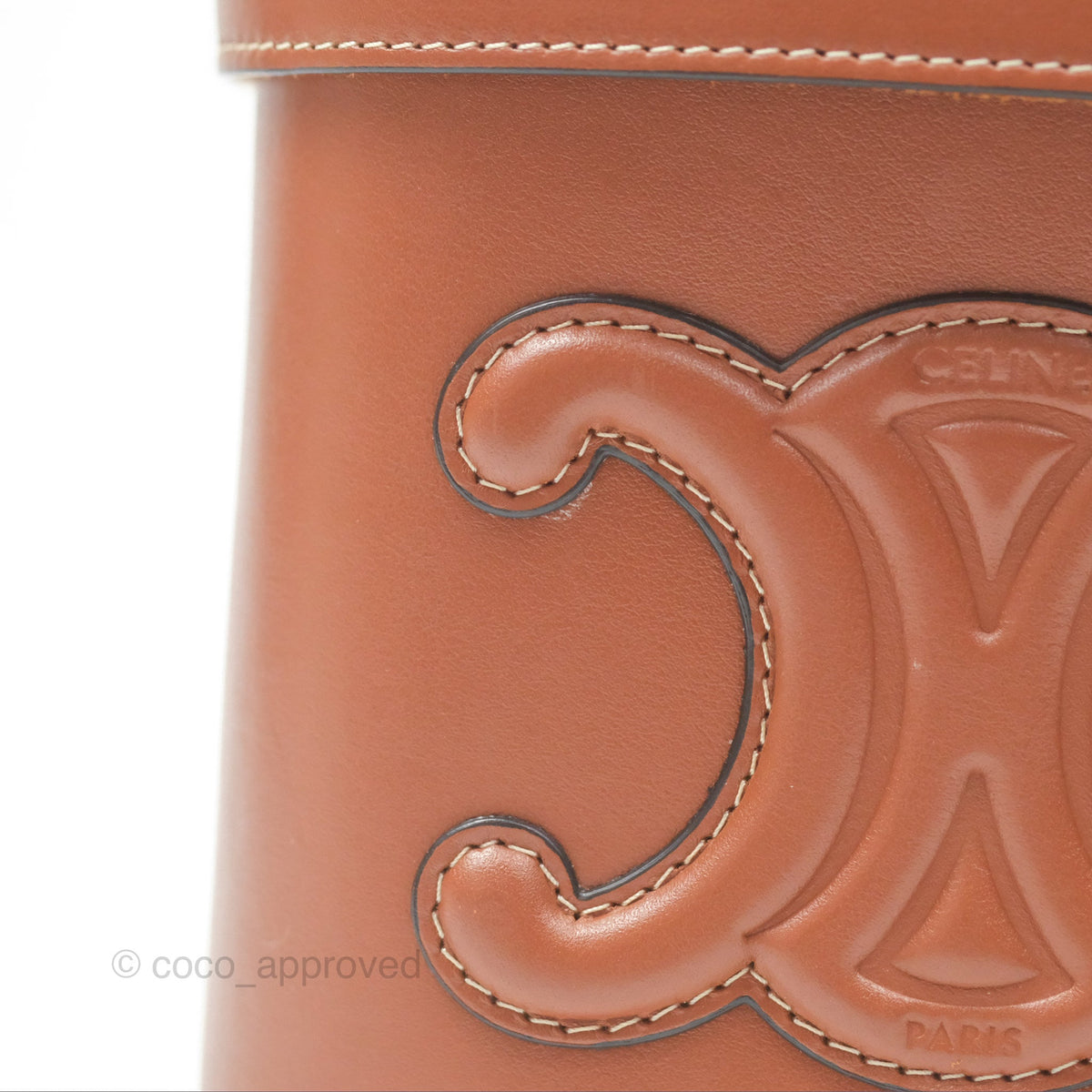 Celine Box Cuir Bag Tan Smooth Calfskin