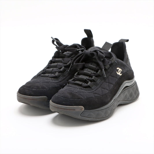 Chanel Coco Fabric Trainers 35  Black G38501