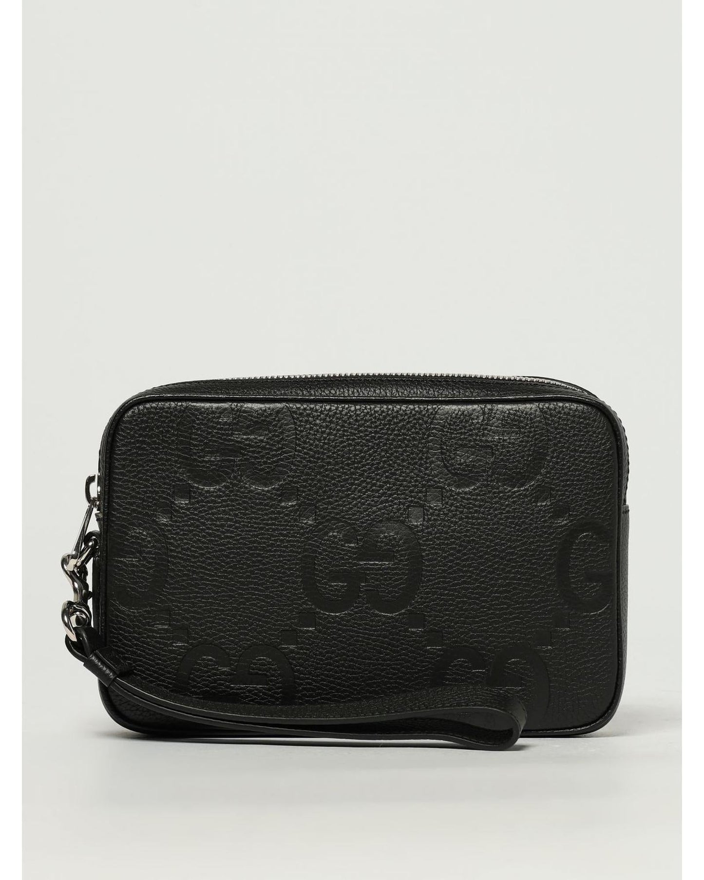 Gucci Clutch Zip Closure Men Black Briefcases ONE SIZE Black