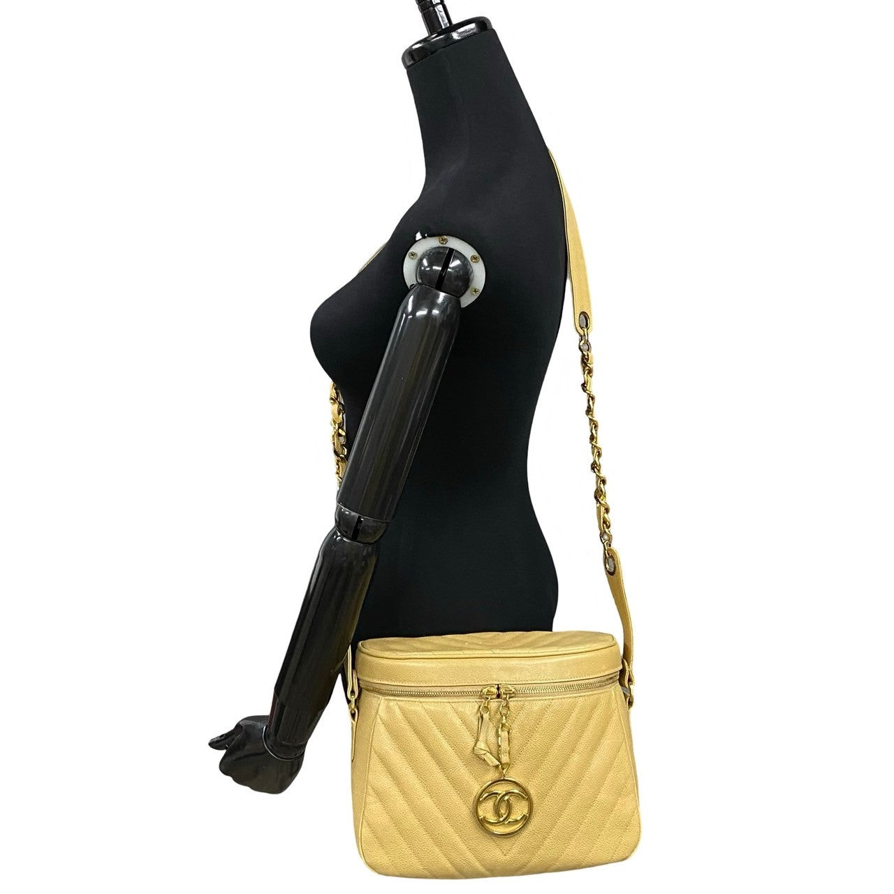 Chanel V Stitch Caviar Shoulder Bag
