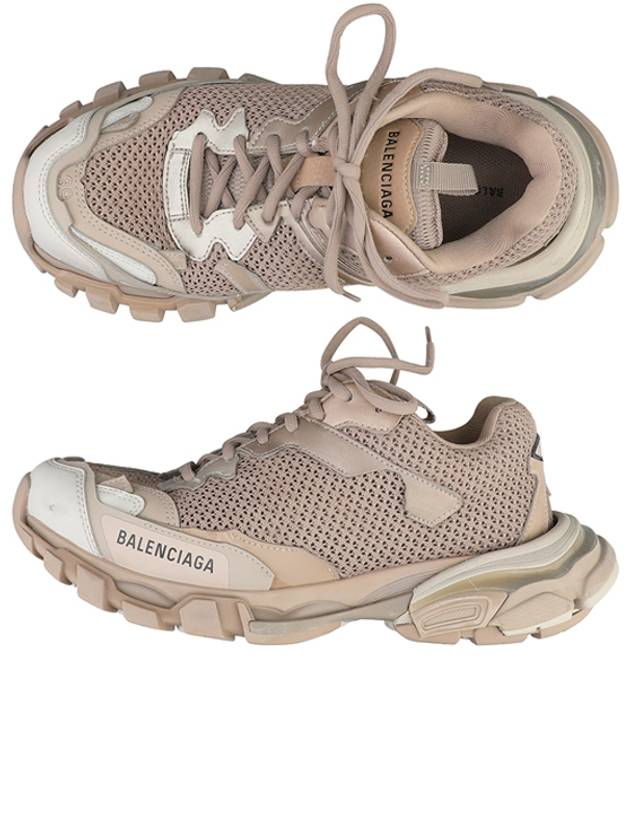 Luxury Balenciaga  Men's Track 3 Low Top Sneakers Dark Beige