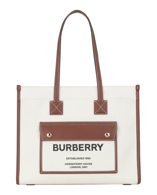 Burberry Womens Medium Freya Tote Medium Camel