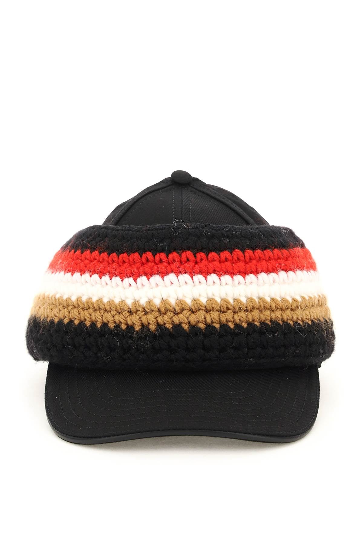 Burberry Baseball Cap With Knit Headband Men