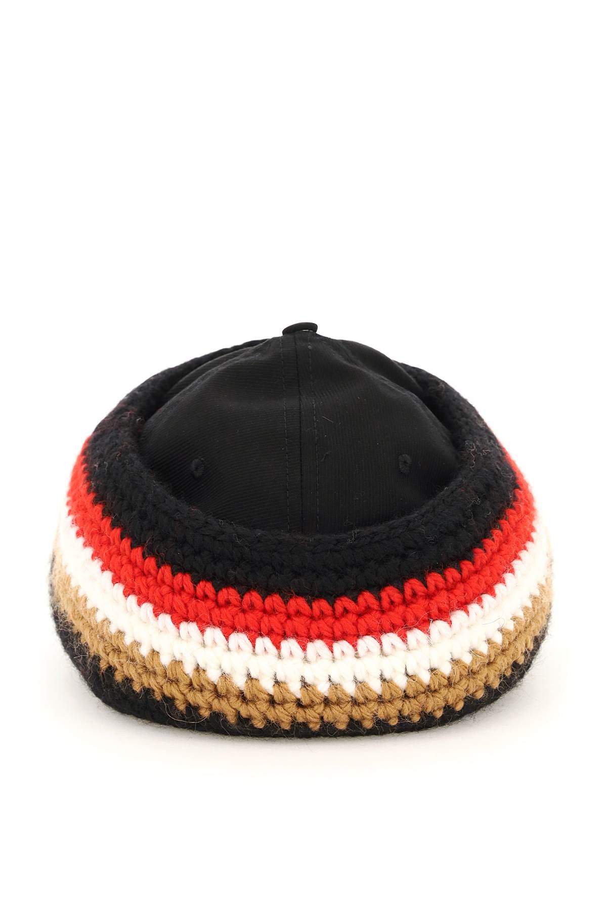 Burberry Baseball Cap With Knit Headband Men