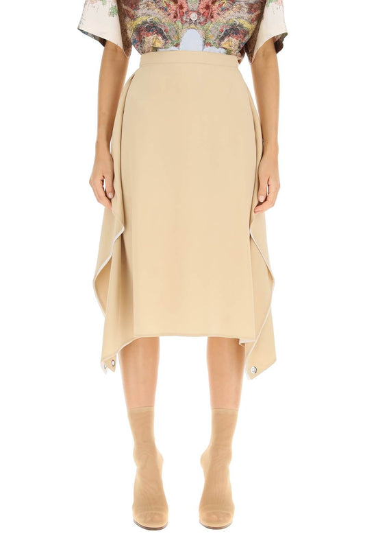 Burberry 'Thea' Silk Midi Skirt Women