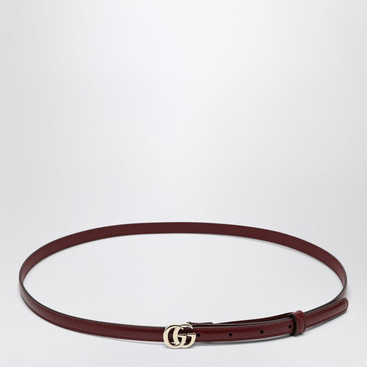 Gucci Slim Gg Milano Rosso Ancora Belt Women