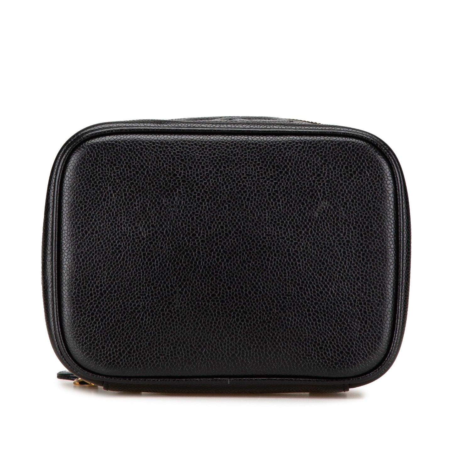 Black Chanel CC Caviar Vanity Case