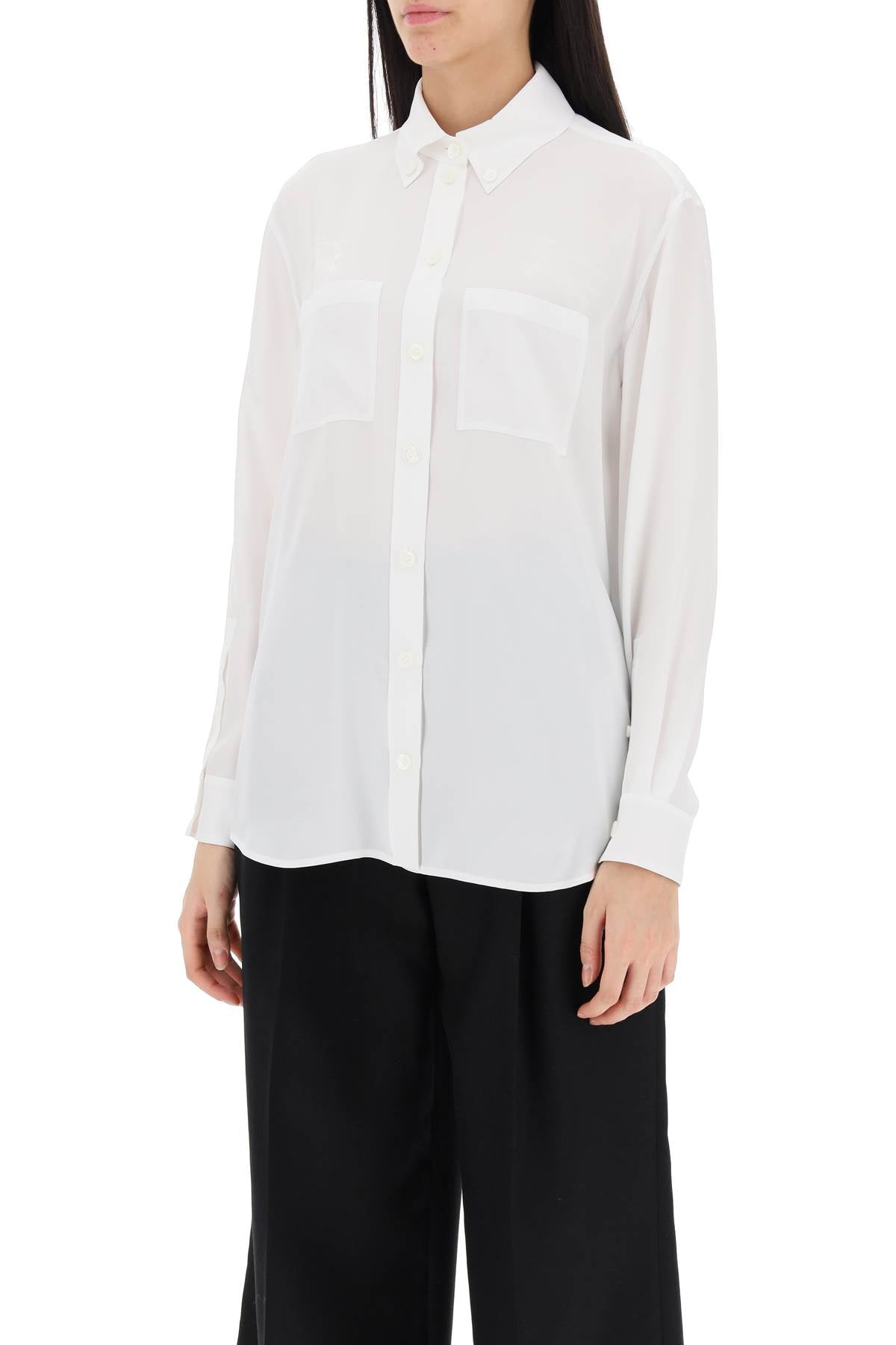 Burberry Ivanna Shirt With Ekd Pattern Women