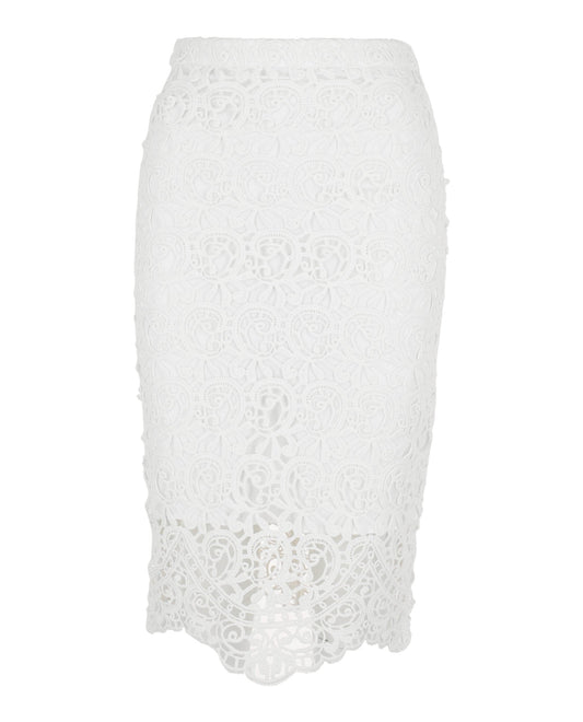 Burberry Womens Gloria Skirt 6 Natural White