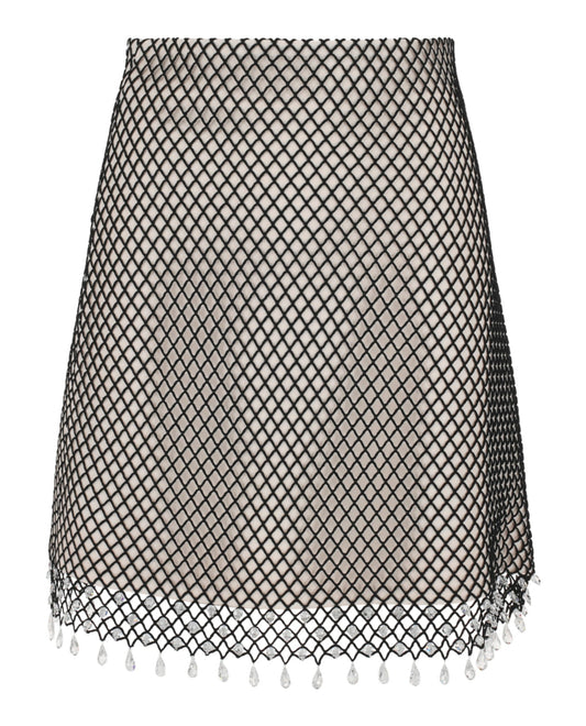 Burberry Womens Lace Midi Pencil Skirt 6 Optic White