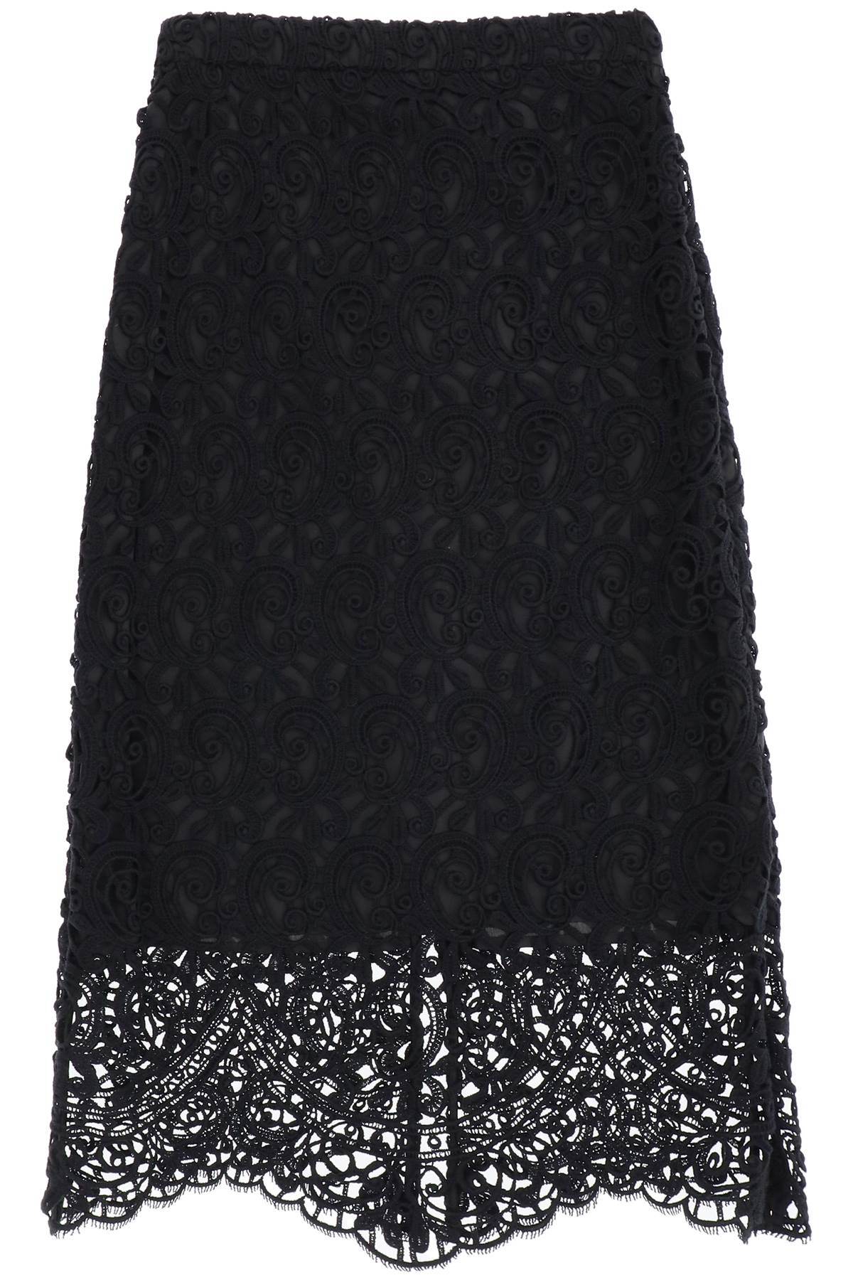 Burberry Macrame Lace Pencil Skirt Women