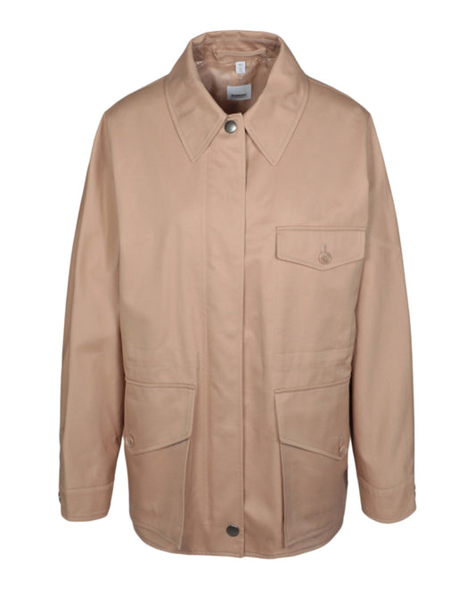 Burberry Womens Oversized Jacket 8 Nude