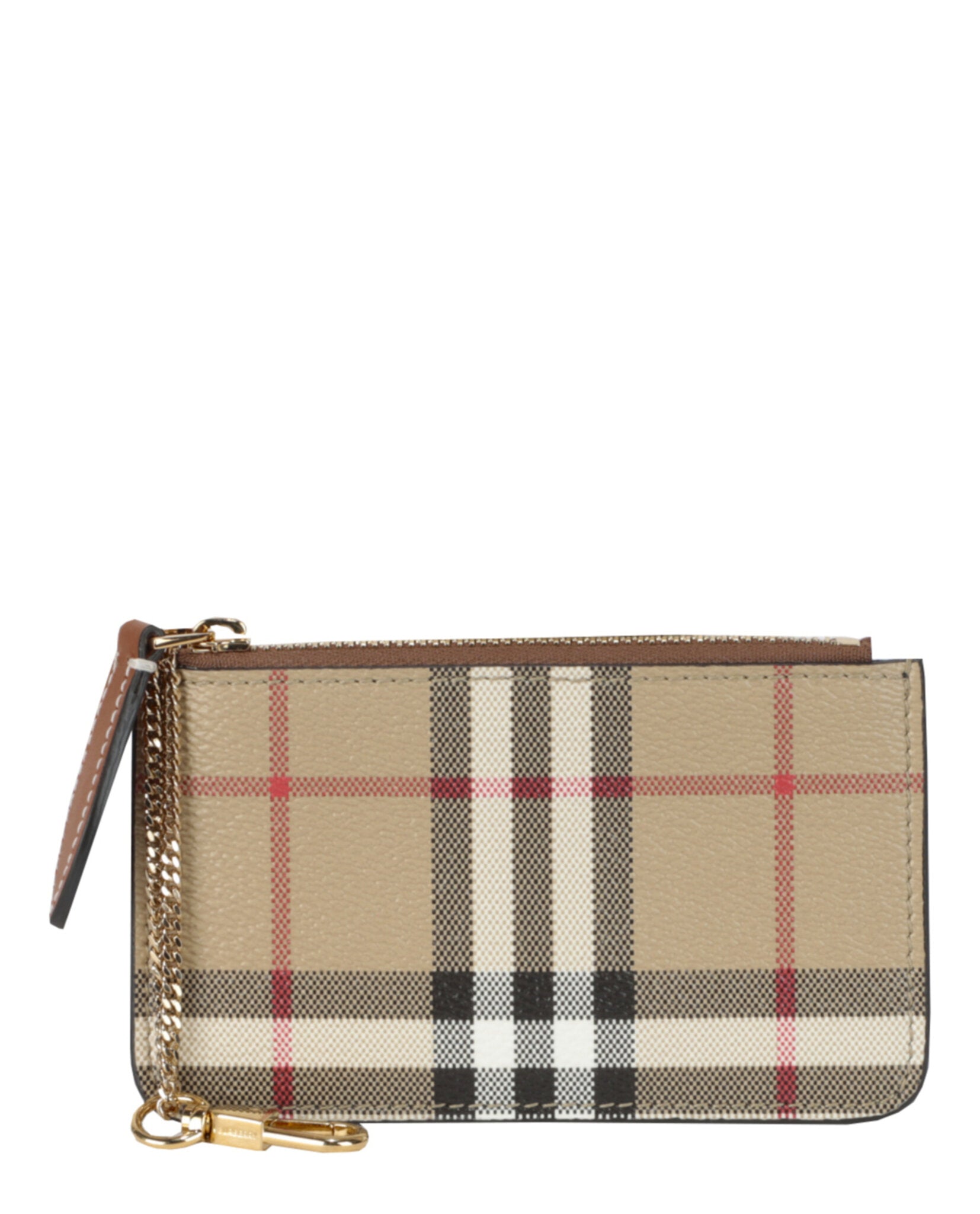 Burberry Womens Kelbrook Check Coin Case ONE SIZE Archive Beige