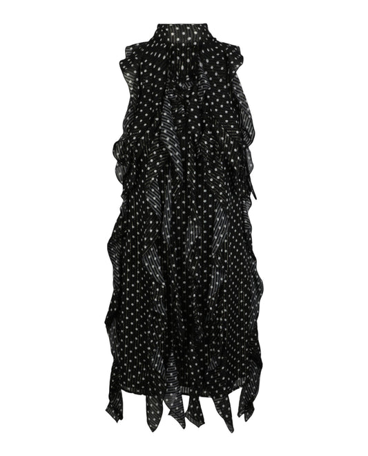 Burberry Womens Cate Polka Dot Dress Black