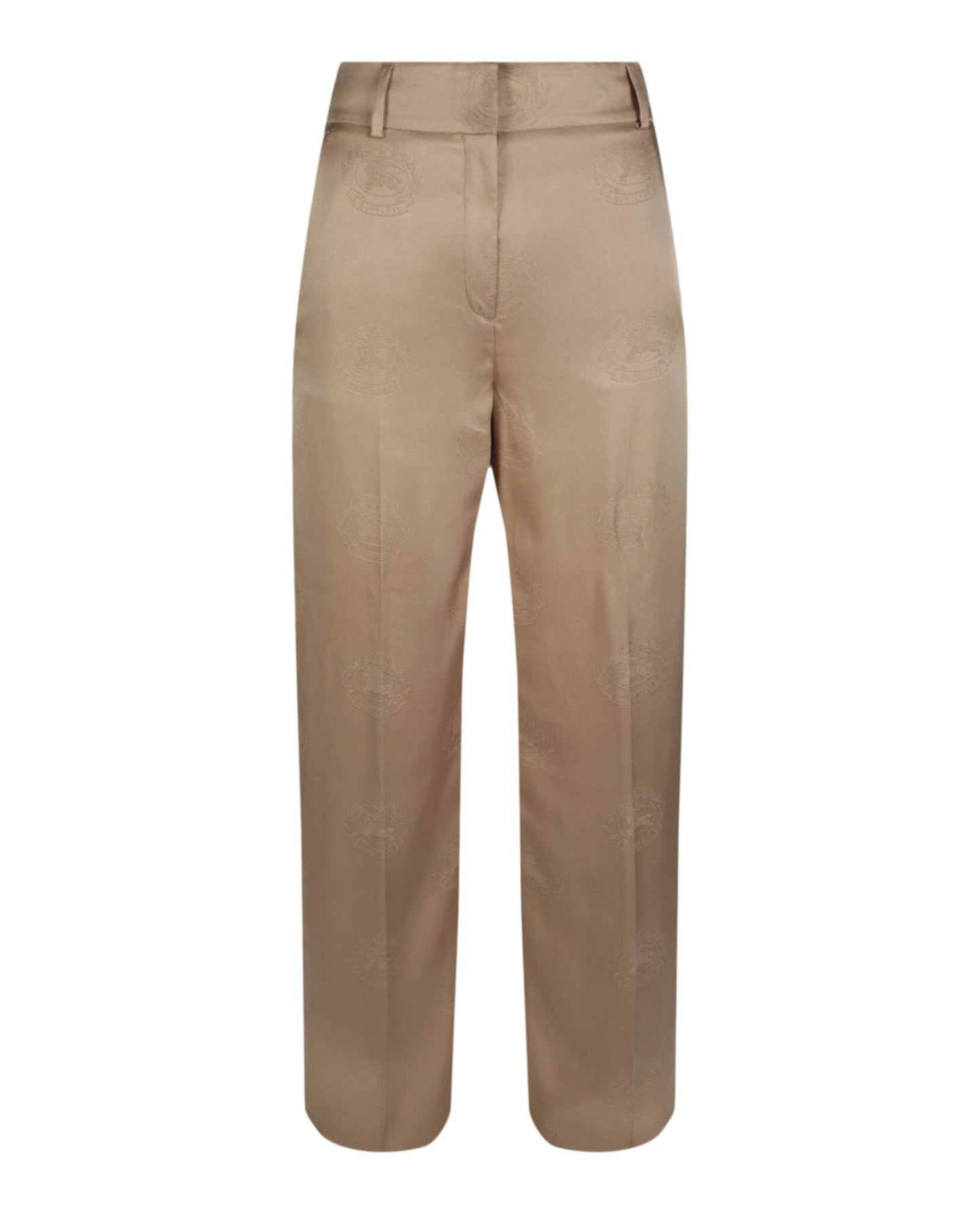 Burberry Womens Jane Silk Trousers Beige