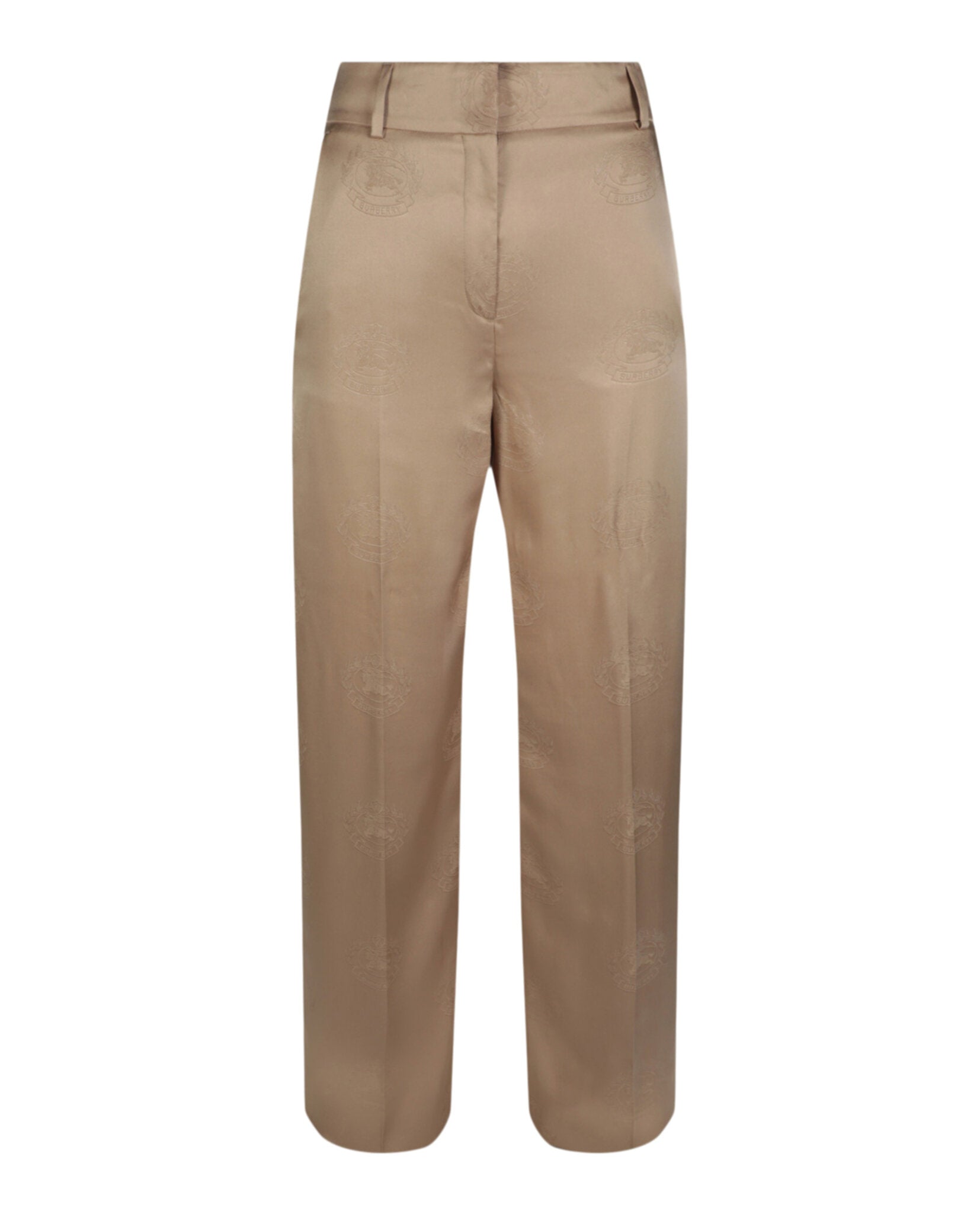 Burberry Womens Jane Silk Trousers Beige