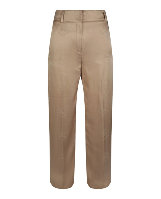 Burberry Womens Jane Silk Trousers Beige
