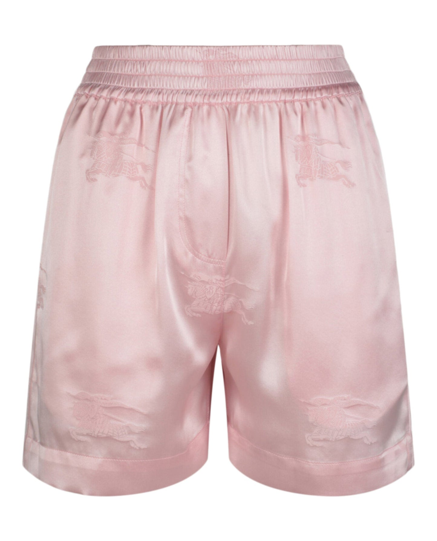 Burberry Womens EKD Jacquard Silk Shorts Light Pink