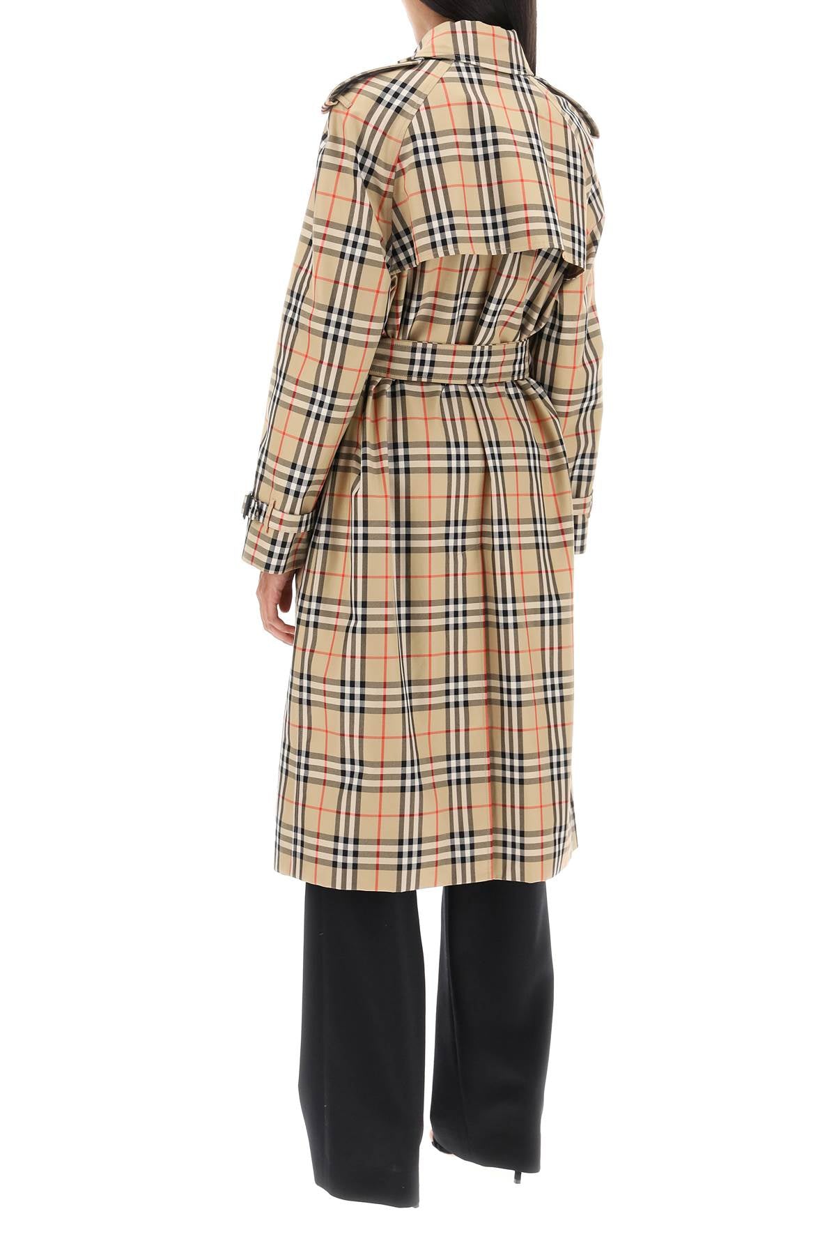 Burberry Check Trench Coat Women