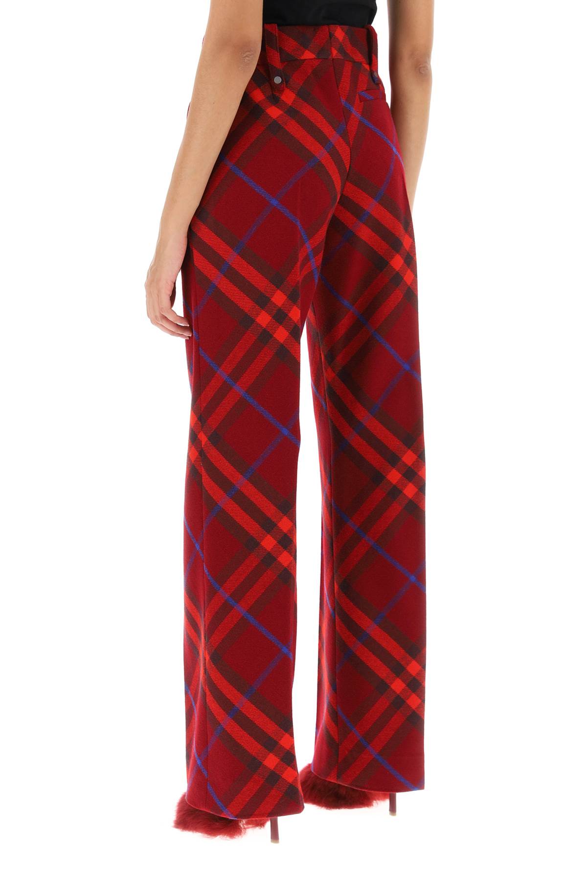 Burberry Burberry Check Wool Pants Women