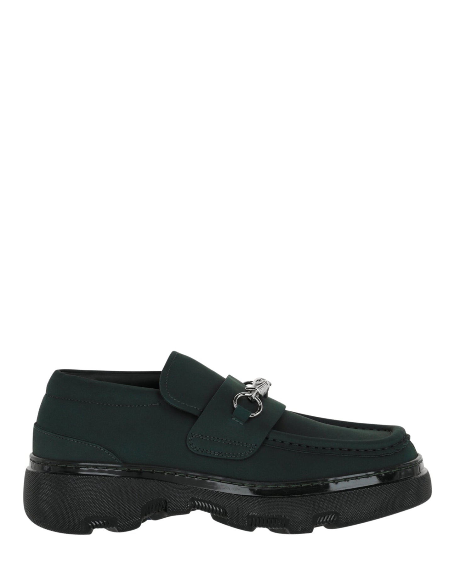 Burberry Mens Creeper Clamp Loafers Green