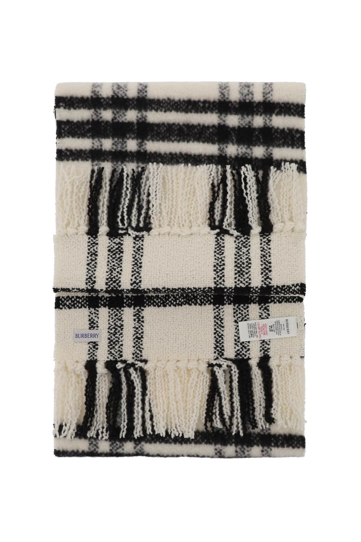 Burberry Check Wool Scarf Women