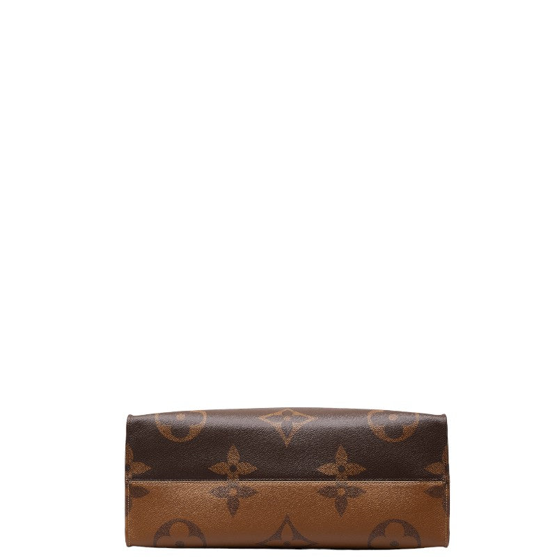 Louis Vuitton Monogram Reversee Giant On The Gor GM Handbag Shoulder Bag 2WAY M44576 Brown PVC Leather  Louis Vuitton