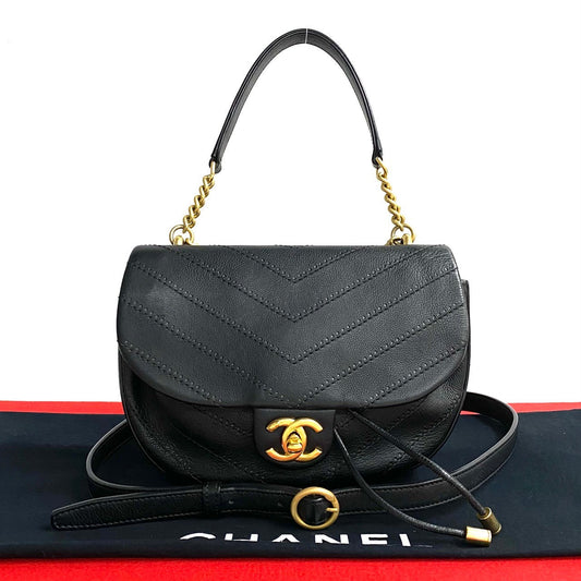 Chanel Coco Mark Leather 2way Bag