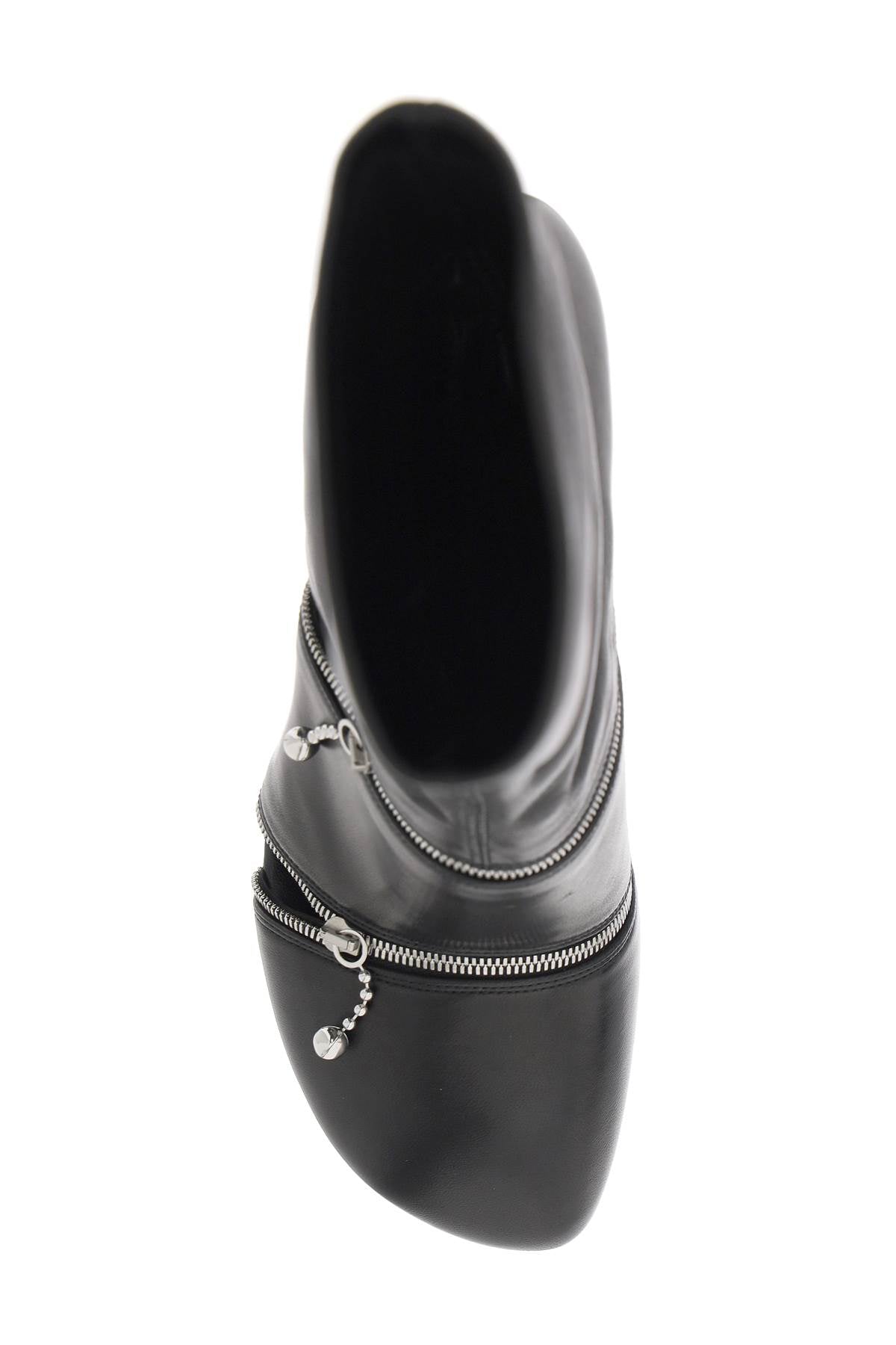 Burberry Leather Peep Ankle Boots Women