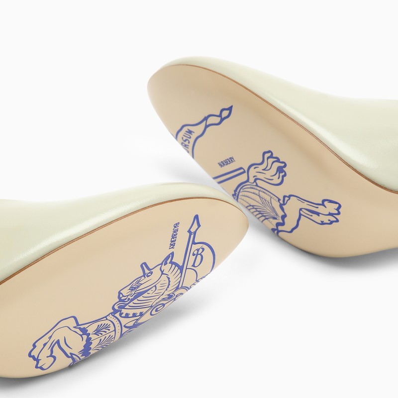 Burberry Leather Décolleté Baby Beige Women