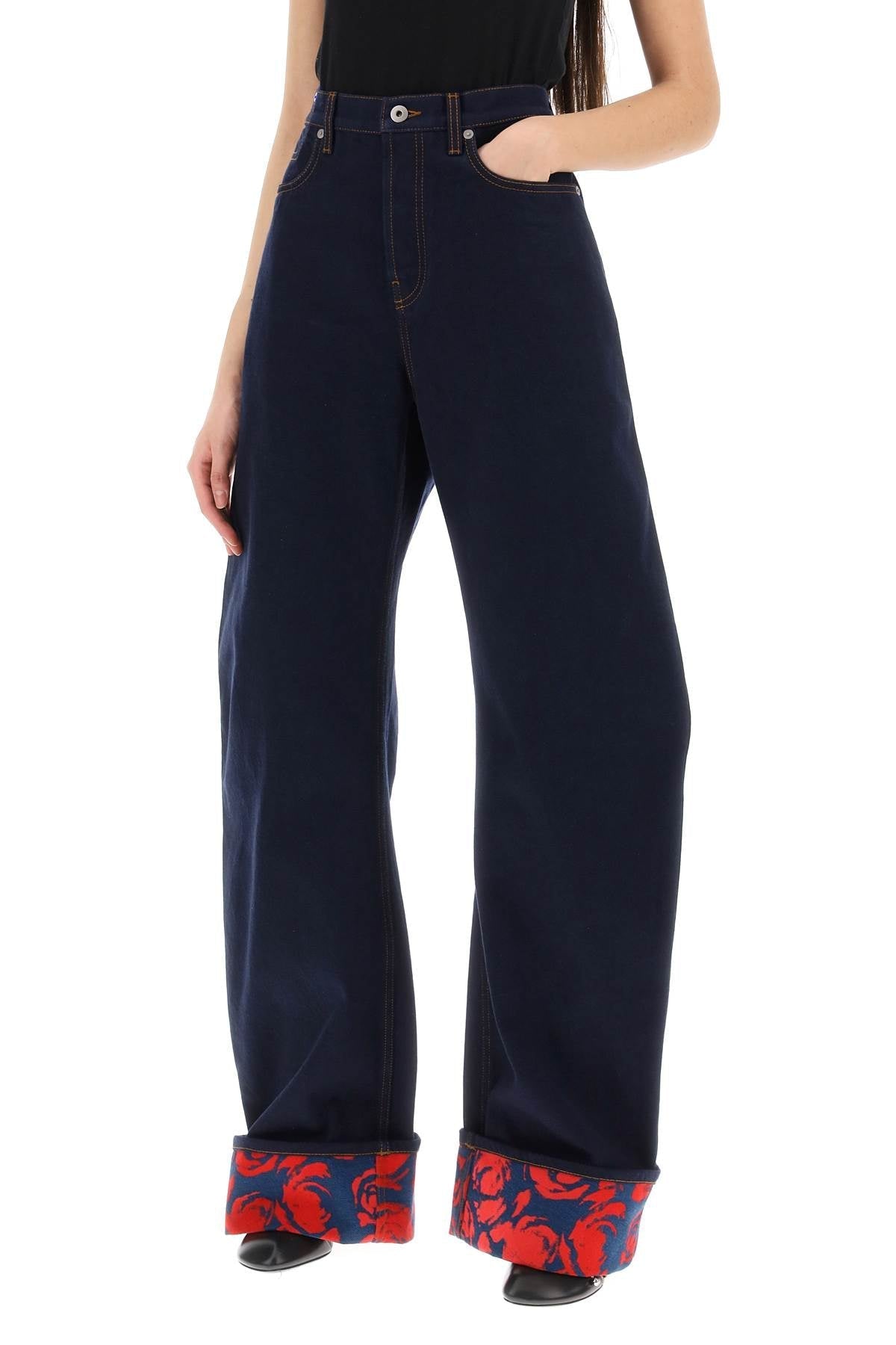 Burberry Japanese Denim Curved Leg Jeans In 10 Words Women