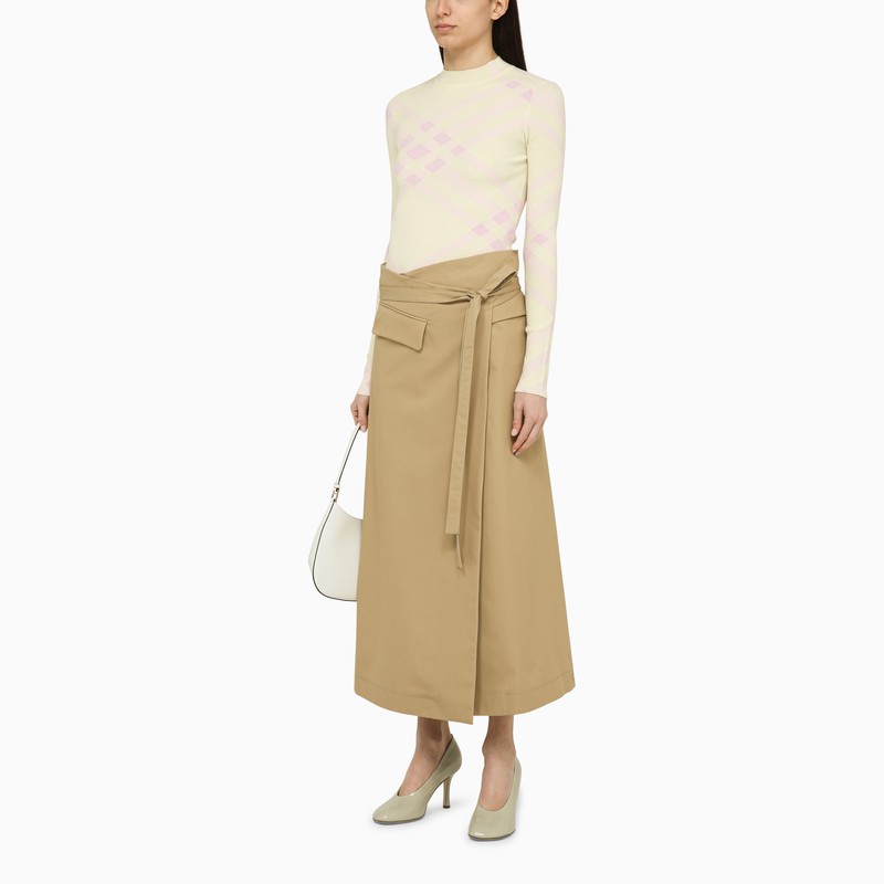 Burberry Check Pattern Wool Sweater Women