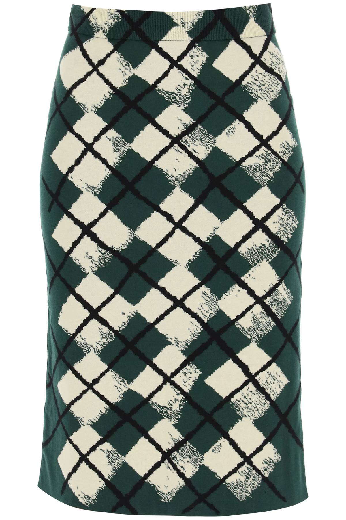 Burberry "Knitted Diamond Pattern Midi Skirt Women