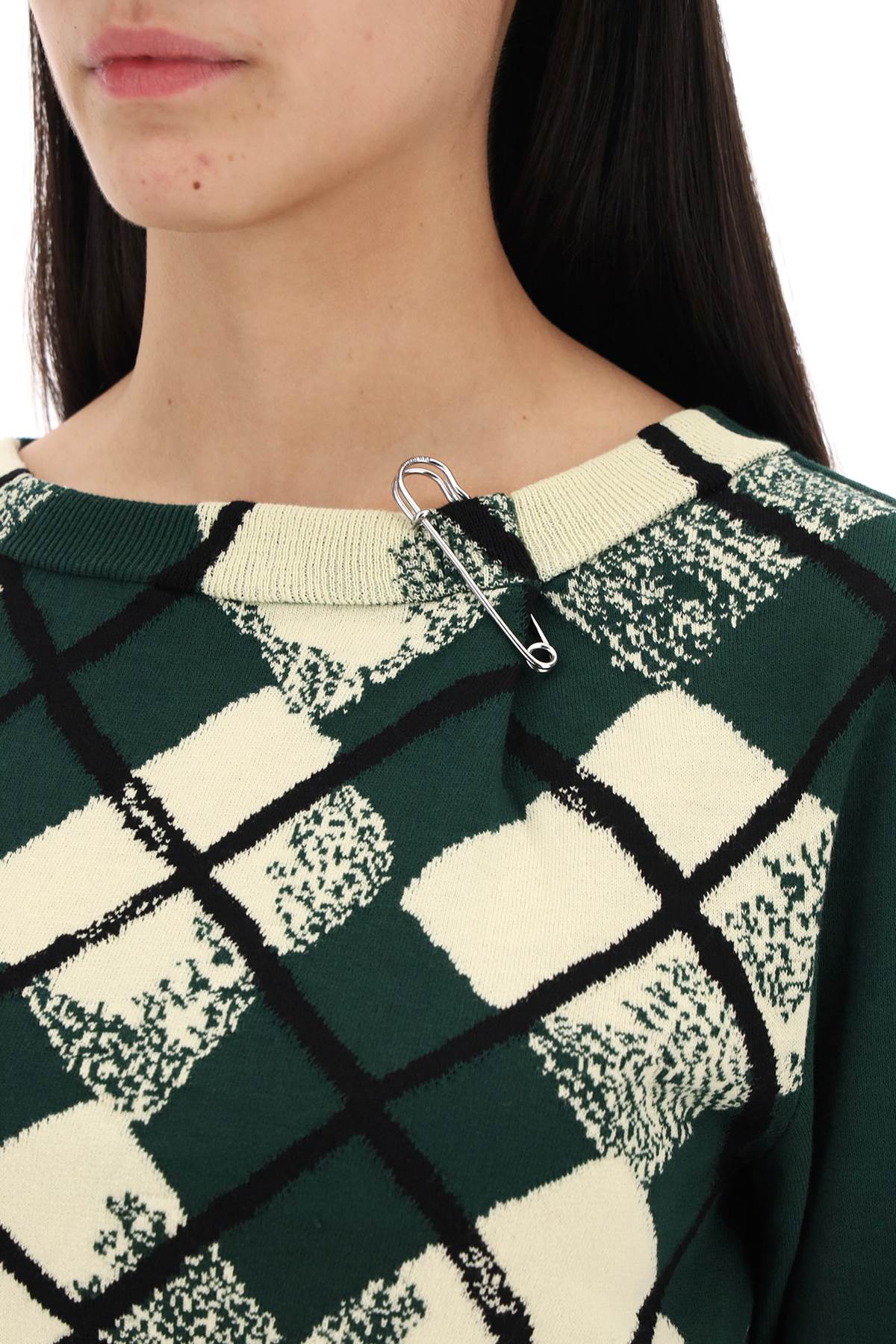 Burberry "Cropped Diamond Pattern Pullover Women