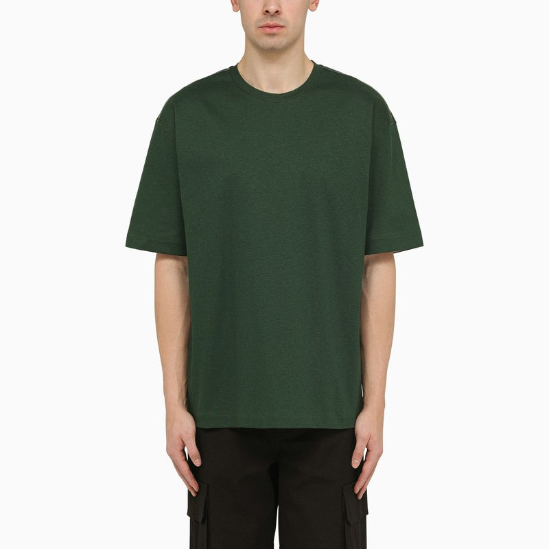 Burberry Dark Green Cotton T-Shirt Men