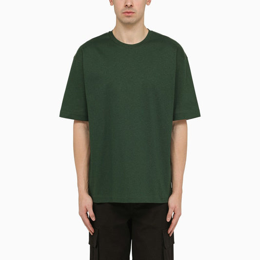 Burberry Dark Green Cotton T-Shirt Men
