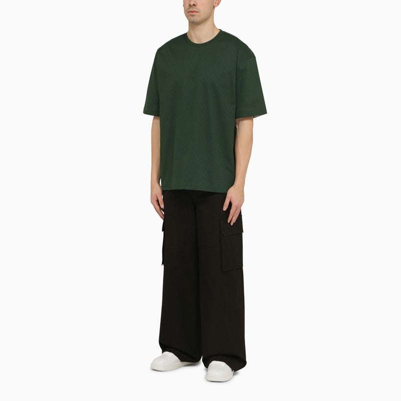 Burberry Dark Green Cotton T-Shirt Men