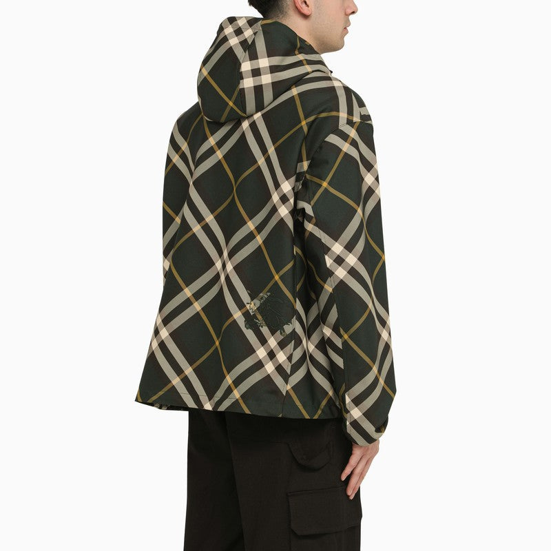 Burberry Check Pattern Hooded Jacket Men