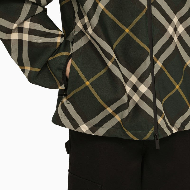 Burberry Check Pattern Hooded Jacket Men