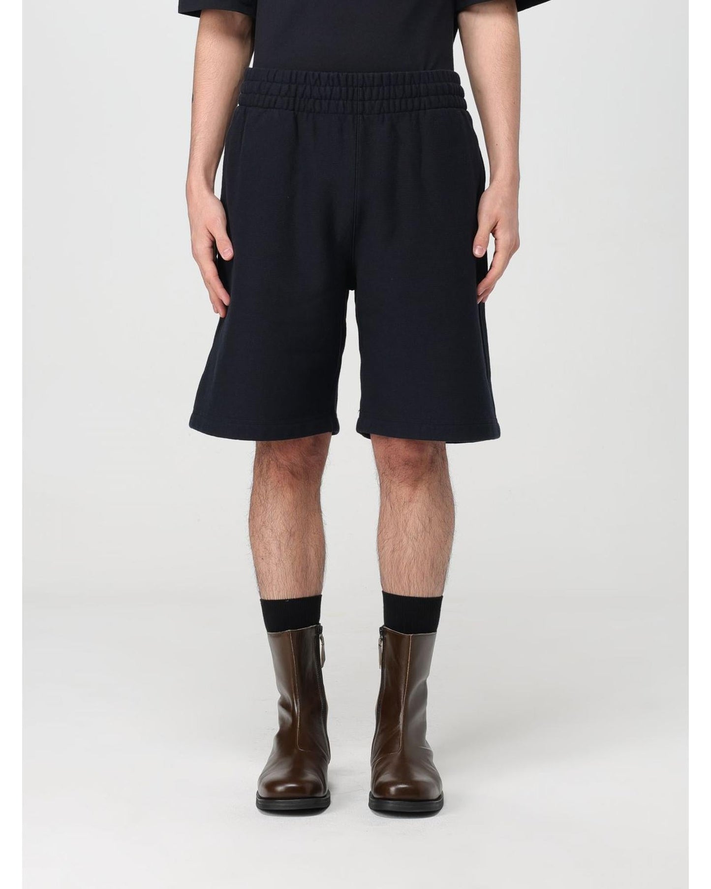 Burberry Relaxed Fit Sweatshorts Men Black Shorts Regular L Black