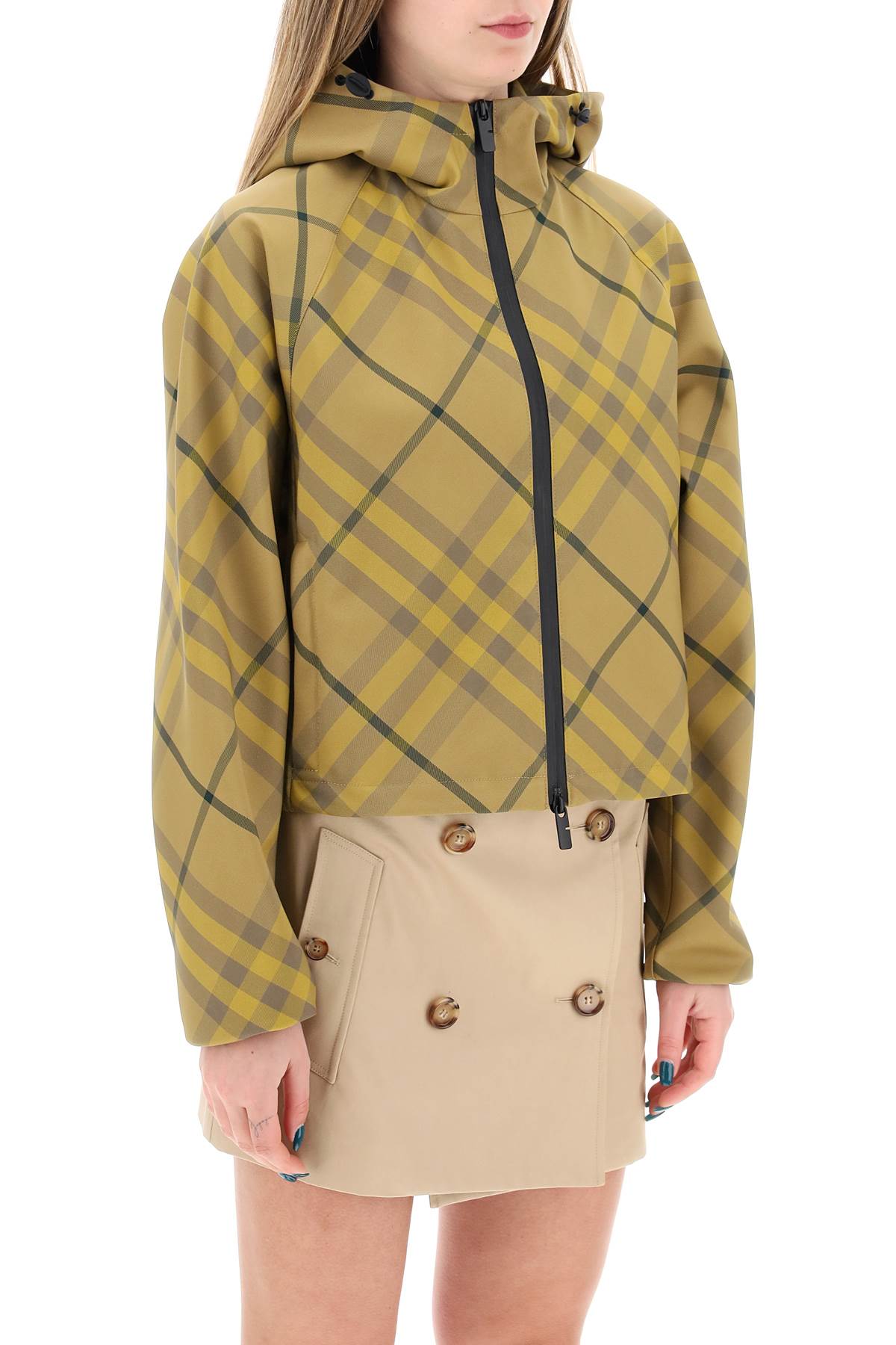 Burberry "Cropped Burberry Check Jacket" Women